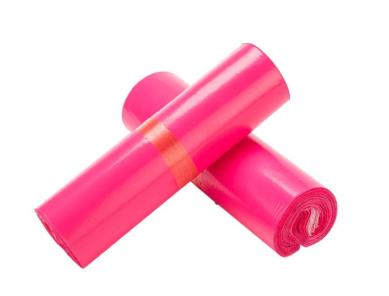 海沧玫红色快递袋-02